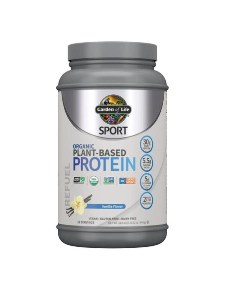 Sport Organic Plant-Based Protein, Vanilla - 806g | Garden of Life