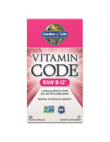Vitamin Code Raw B-12 - 30 vegan caps | Garden...