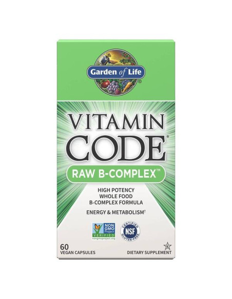 Vitamin Code Raw B-Complex - 60 vegan caps | Garden of Life