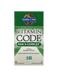 Vitamin Code Raw K-Complex - 60 vegan caps | Garden of Life