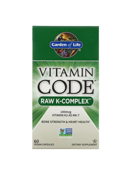 Vitamin Code Raw K-Complex - 60 vegan caps | Garden of Life