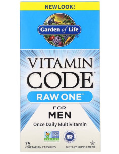 Vitamin Code RAW ONE for Men - 75 vcaps | Garden of Life