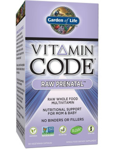 Vitamin Code Raw Prenatal - 180 vcaps | Garden of Life