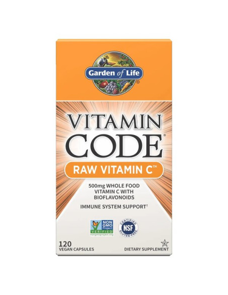 Vitamin Code Raw Vitamin C - 120 vegan caps | Garden of Life