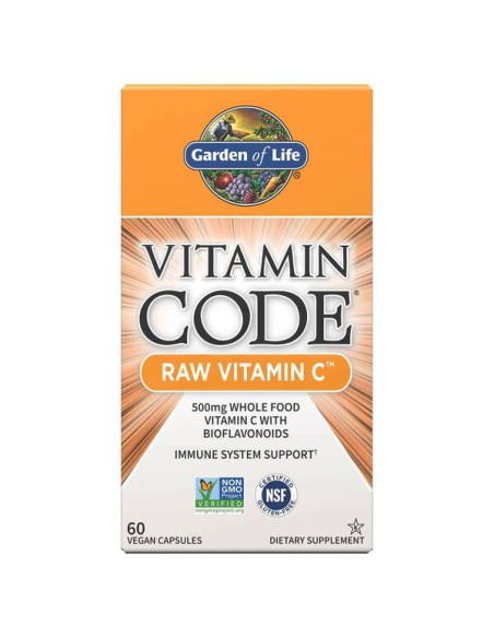 Vitamin Code Raw Vitamin C - 60 vegan caps | Garden of Life