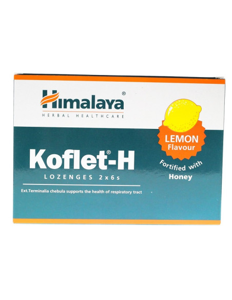 Koflet-H, Lemon - 12 lozenges | Himalaya