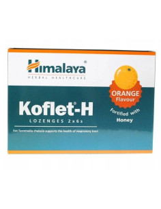 Koflet-H, Orange - 12 lozenges | Himalaya