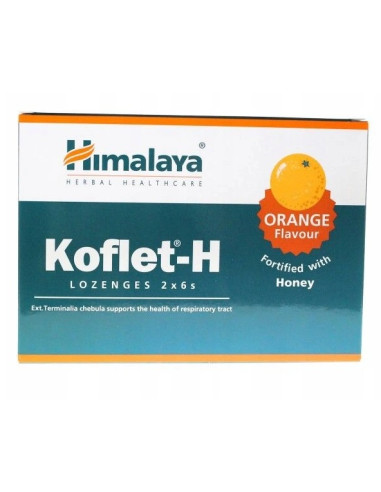 Koflet-H, Orange - 12 lozenges | Himalaya