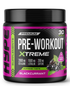 Pre-Workout Xtreme, Blackcurrant - 300g | Hype
