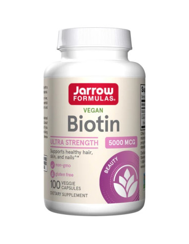 Biotin, 5000mcg - 100 vcaps | Jarrow Formulas
