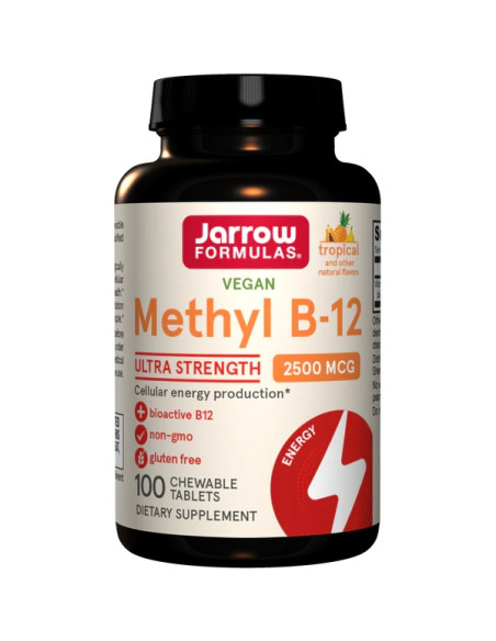 Methyl B-12, 2500mcg (Tropical) - 100 vegan chewable tabs | Jarrow Formulas