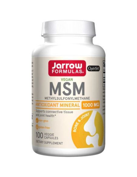 MSM (Methyl-Sulfonyl-Methane), 1000mg - 100 vcaps | Jarrow Formulas