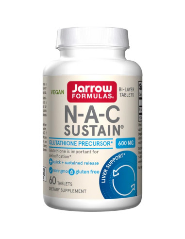 N-A-C Sustain, 600mg - 60 tabs | Jarrow Formulas