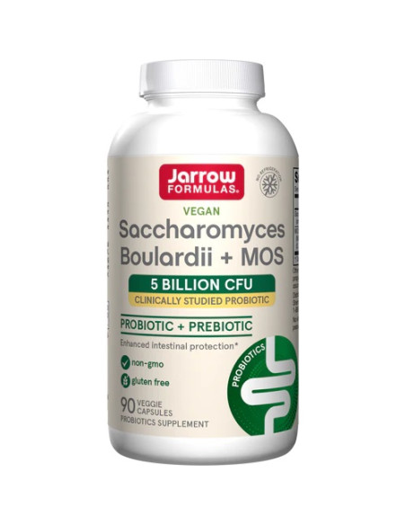 Saccharomyces Boulardii + MOS - 90 vcaps | Jarrow Formulas