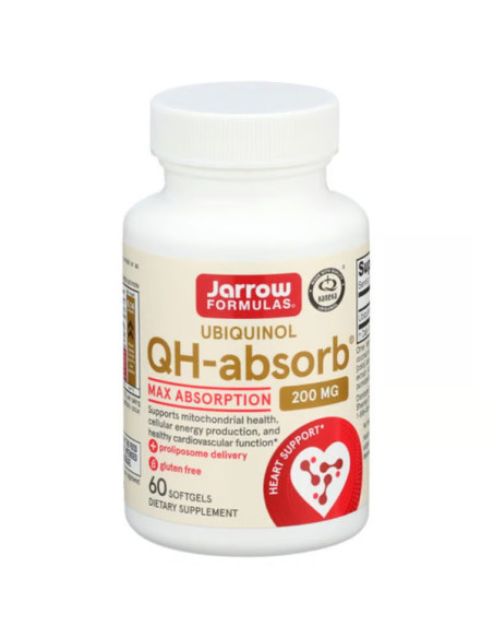 Ubiquinol QH-absorb, 200mg - 60 softgels | Jarrow Formulas