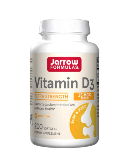 Vitamin D3, 25mcg - 200 softgels | Jarrow Formulas