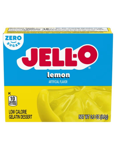 Gelatin Dessert Sugar Free, Lemon - 8.5g | Jell-O