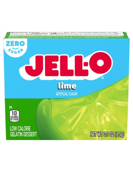 Gelatin Dessert Sugar Free, Lime - 8.5g | Jell-O