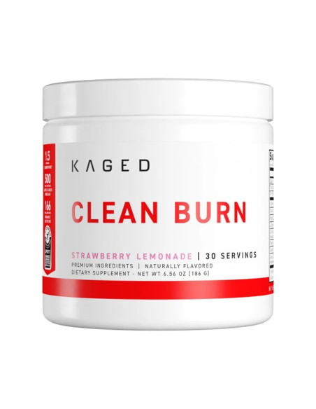 Clean Burn Powder, Strawberry Lemonade - 186g | Kaged Muscle