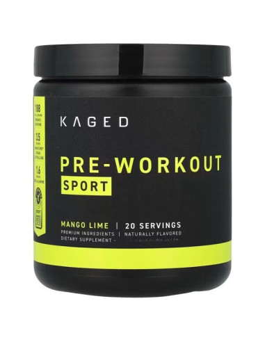 Pre-Kaged Sport, Mango Lime - 266g | Kaged Muscle