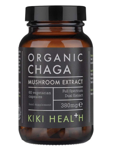 Chaga Extract Organic, 380mg - 60 vcaps | KIKI...