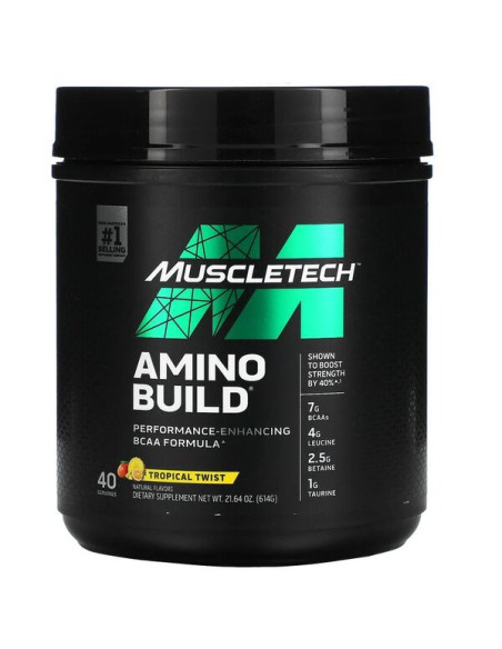 Amino Build, Tropical Twist (EAN 631656715804) - 614g | MuscleTech
