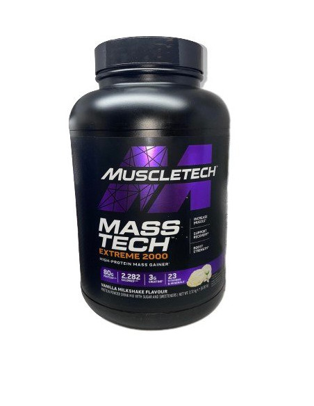 Mass-Tech Extreme 2000, Vanilla Milkshake - 2720g | MuscleTech