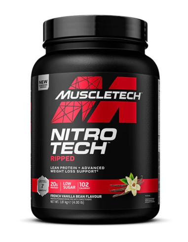 Nitro-Tech Ripped, French Vanilla Bean - 1810g...