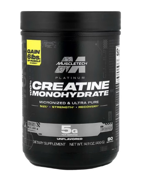 Platinum 100% Creatine Monohydrate - 400g | MuscleTech