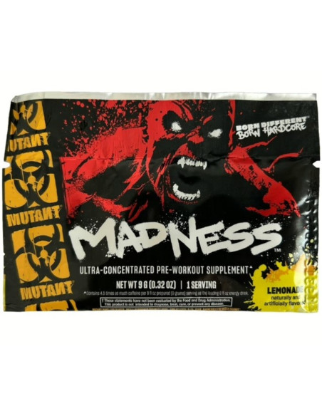 Madness Pre-Workout, Lemonade - 9g (1 serving) | Mutant