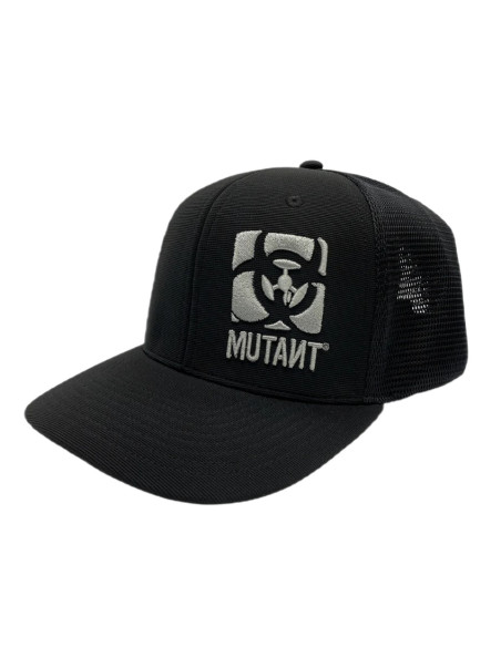 Mutant Fitted Flex Cap, Black & Silver - Small/Medium | Mutant