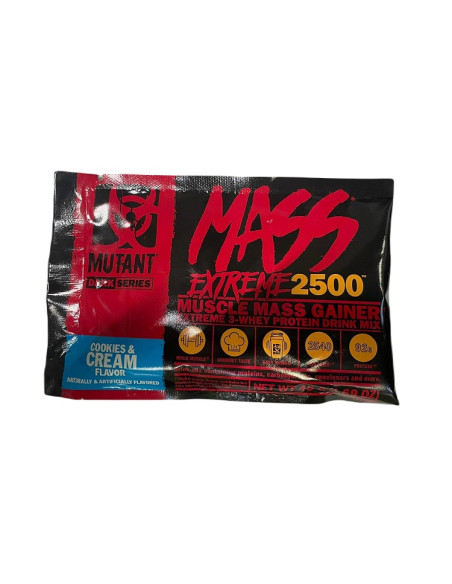 Mutant Mass Extreme 2500, Cookies & Cream - 48g (1 serving) | Mutant