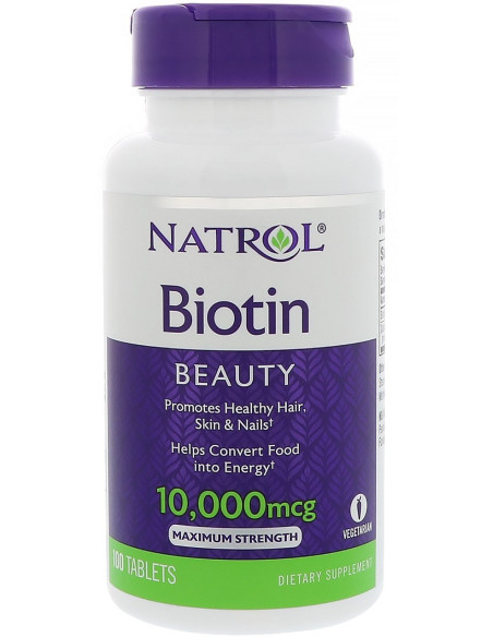 Biotin, 10000mcg - 100 tabs | Natrol