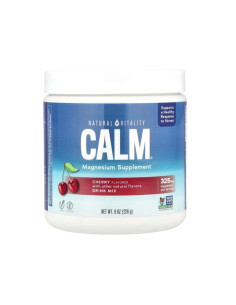 Calm Magnesium Powder, Cherry - 226g | Natural Vitality