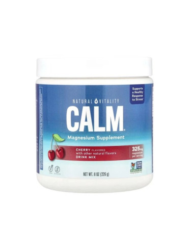 Calm Magnesium Powder, Cherry - 226g | Natural...
