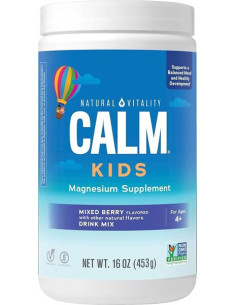 Natural Calm Kids, Mixed Berry - 453g | Natural Vitality