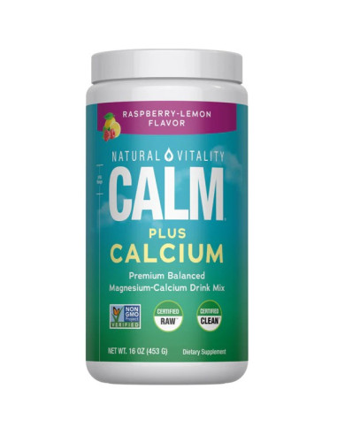 Natural Calm Plus Calcium, Raspberry Lemon -...