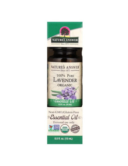 100% Pure Lavender Essential Oil - 15 ml. | Nature's Answer