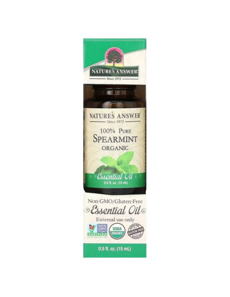 100% Pure Spearmint Essential Oil - 15 ml. | Nature's Answer