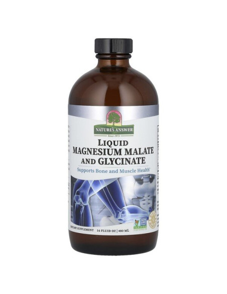 Liquid Magnesium Malate and Glycinate - 480 ml. | Nature's Answer