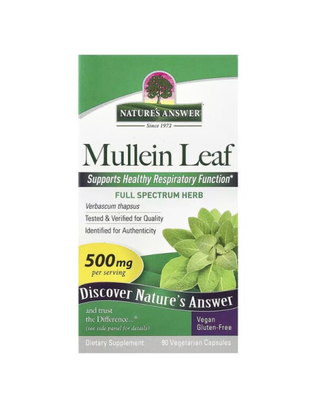 Mullein Leaf, 500mg - 90 vcaps | Nature's Answer