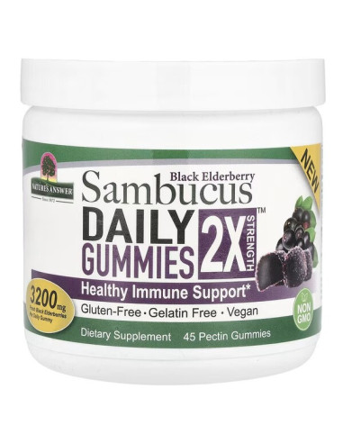 Sambucus Daily Gummies 2X Strength, Black...