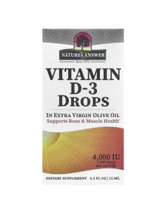 Vitamin D-3 Drops, 4000IU - 15 ml. | Nature's Answer