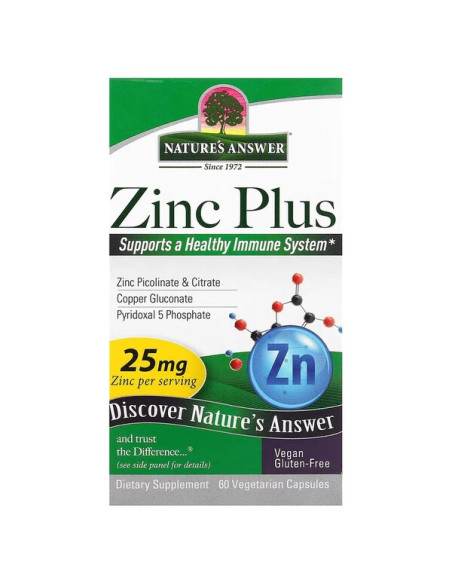 Zinc Plus - 60 vcaps | Nature's Answer