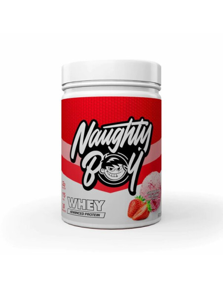 Advanced Whey, Strawberry Milkshake - 900g | Naughty Boy