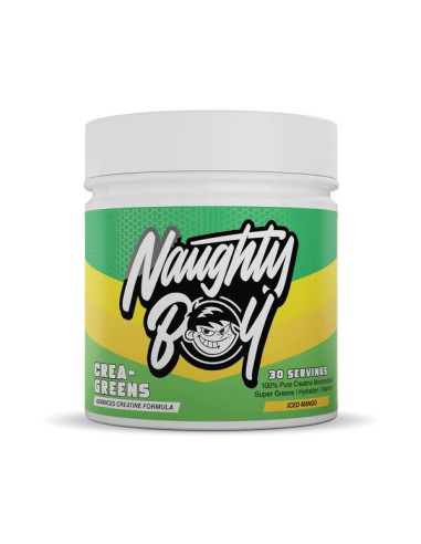 Crea-Greens, Iced Mango - 270g | Naughty Boy