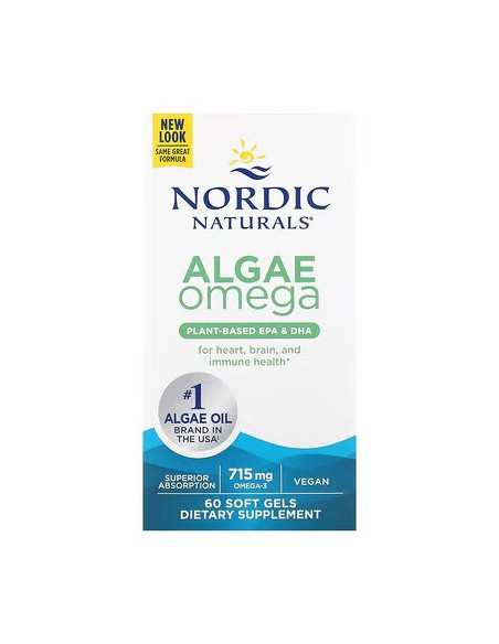 Algae Omega, 715mg Omega 3 - 60 softgels | Nordic Naturals