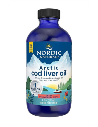 Arctic Cod Liver Oil, 1060mg Strawberry - 237...