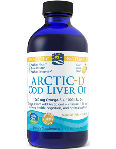 Arctic-D Cod Liver Oil, Lemon - 237 ml. |...
