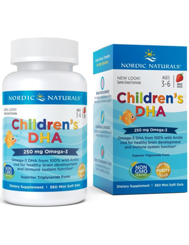 Children's DHA, 250mg Omega-3 Strawberry - 360...